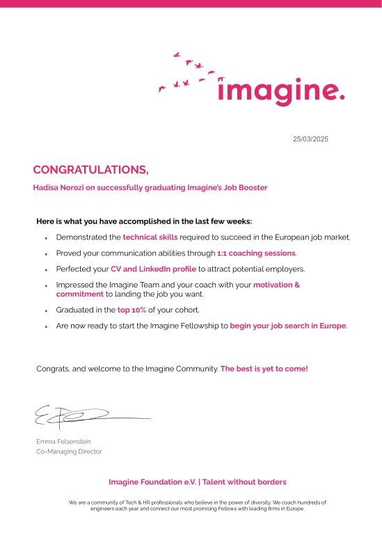 Imagine Job Booster